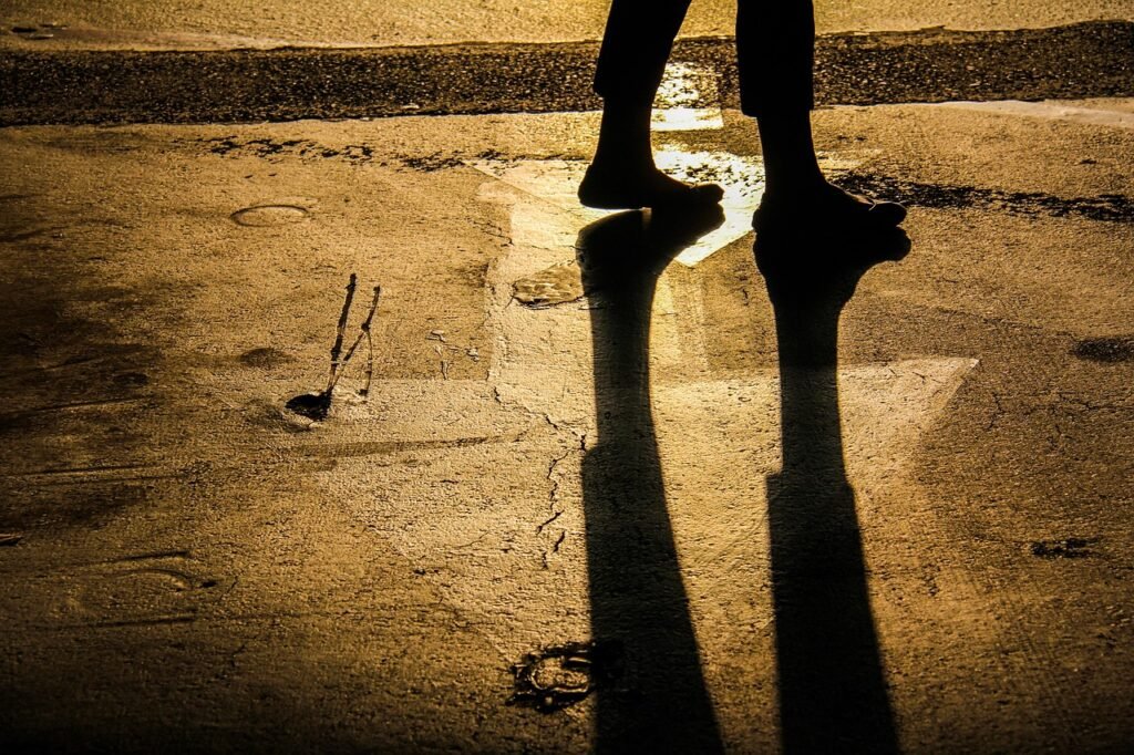 modern pilgrim, journey, walking, footsteps, shadows, moody, path, street, arrow, adventure, trip, personal, footprints, sepia, feelings, bittersweet, nostalgia, brown arrow, footsteps, footsteps, footsteps, footsteps, footsteps, bittersweet, bittersweet